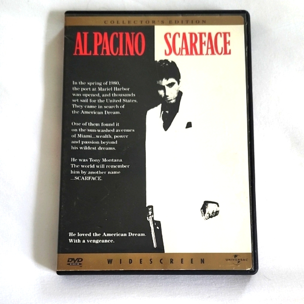 3/$10 Universal Scarface Collector's Edition DVD - Red and Black